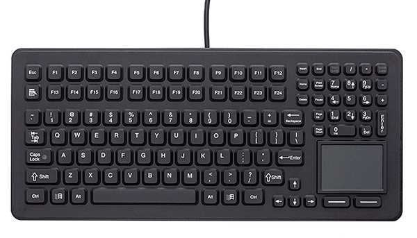 Full-Size Rugged Keyboard with Touchpad